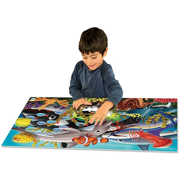 Puzzle THE LEARNING JOURNEY Viata marina TLJ115220, 3 ani+, 100 piese