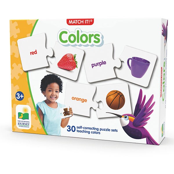 Puzzle THE LEARNING JOURNEY Potriveste culorile - Eng TLJ118504, 3 ani+, 60 piese