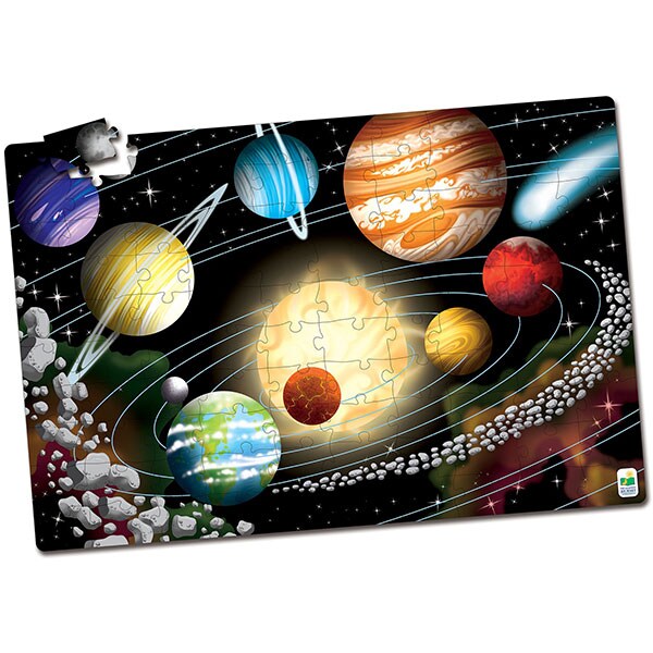 Puzzle THE LEARNING JOURNEY Straluceste in intuneric - Spatiu TLJ782545, 3 ani+, 100 piese