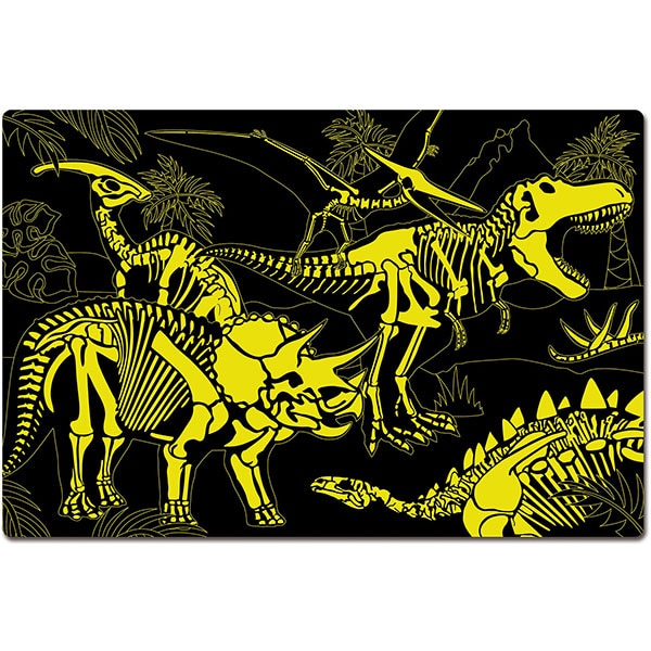 Puzzle THE LEARNING JOURNEY Straluceste in Intuneric - Dinozauri TLJ787533, 3 ani+, 100 piese