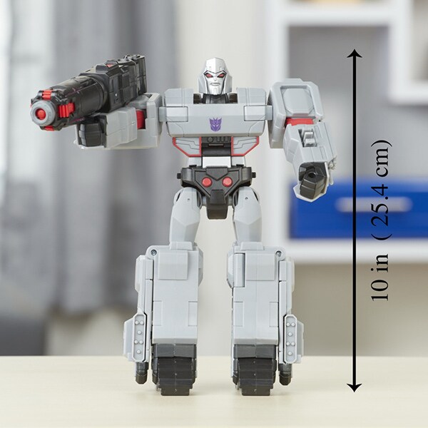 Figurina TRANSFORMERS Ultimate Robot Megatron Fusion Mega Shot E1885_E2066, 6 ani+, gri-rosu