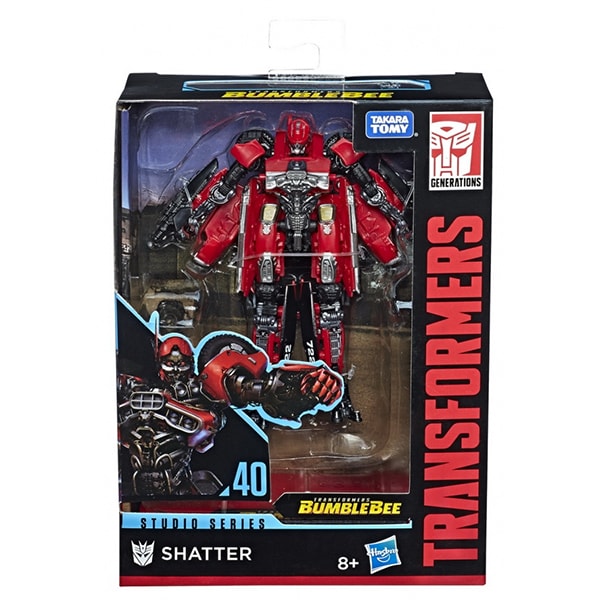 Figurina TRANSFORMERS Shatter seria Deluxe Studio E0701_E3831, 6 ani+, rosu-gri inchis