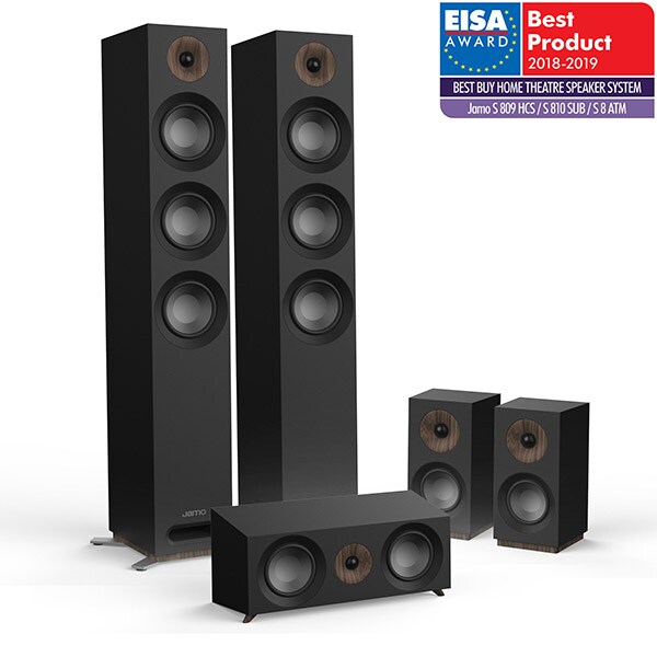 Sistem boxe 5.0 JAMO S 809 HCS, 440W RMS, negru