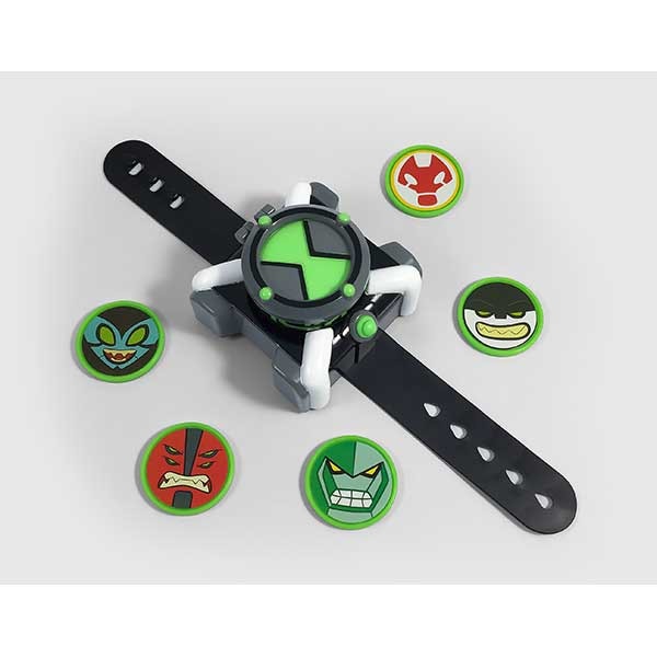 Jucarie interactiva BEN 10 Ceas Omnitrix cu lansator de discuri 76921, 4 ani+, verde-negru
