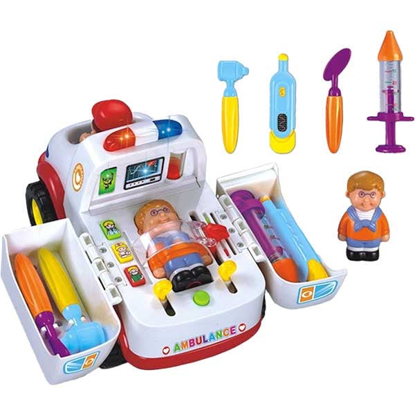 Jucarie interactiva HOLA Ambulanta muzicala cu functiuni 836, 3 ani+, multicolor