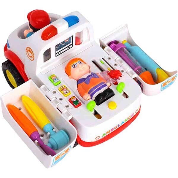 Jucarie interactiva HOLA Ambulanta muzicala cu functiuni 836, 3 ani+, multicolor