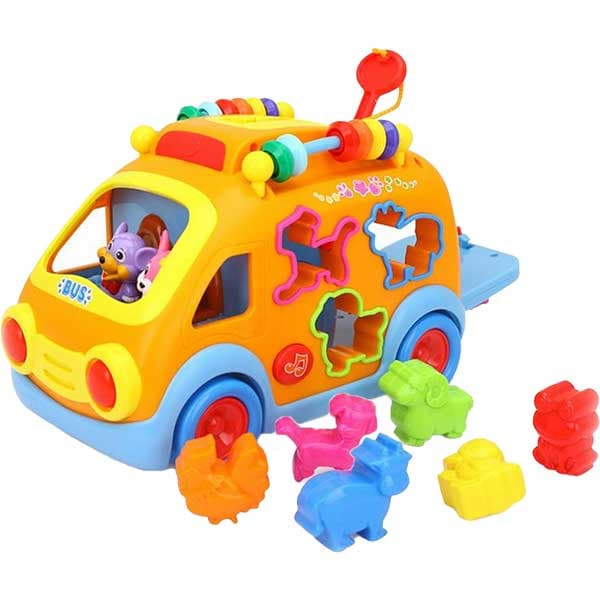 Jucarie interactiva HOLA Camioneta cu forme, sunete si lumini 988, 12 luni+, multicolor