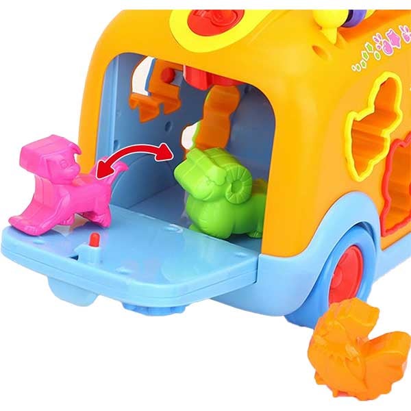 Jucarie interactiva HOLA Camioneta cu forme, sunete si lumini 988, 12 luni+, multicolor