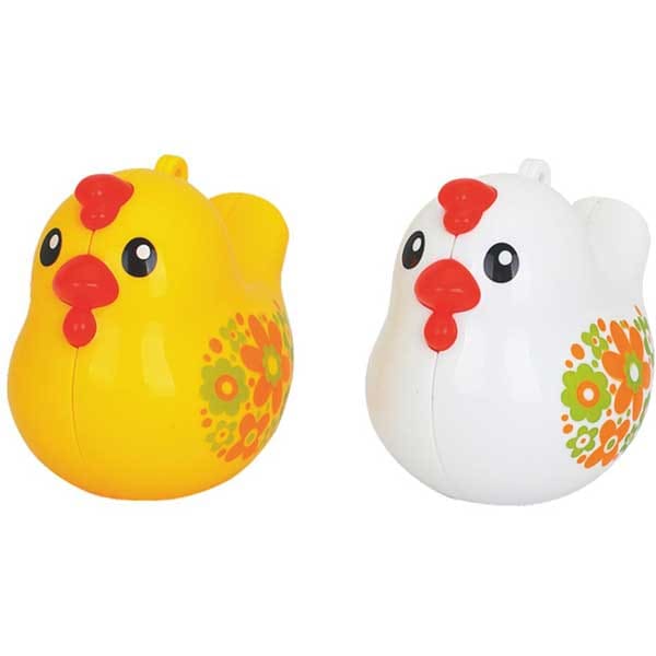 Jucarie interactiva HOLA Gainusa roz dansatoare cu doi puisori 6102, 12 luni+, multicolor