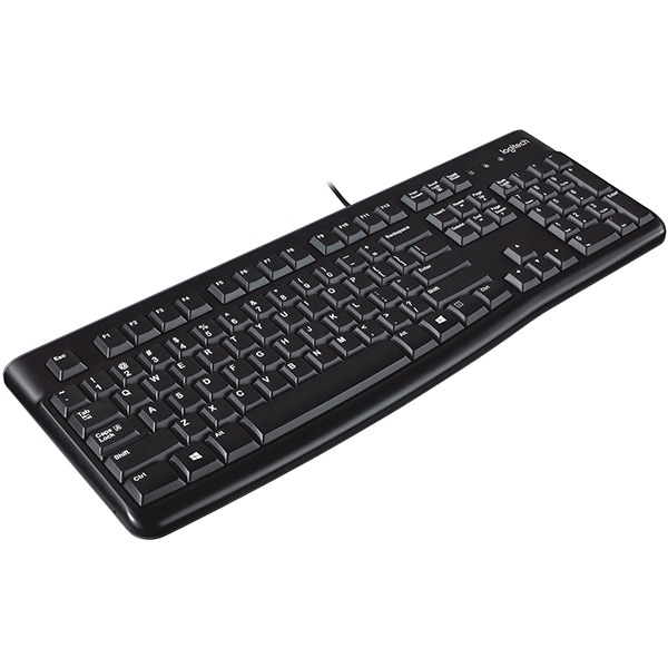 Tastatura cu fir LOGITECH K120, USB, Layout US, negru