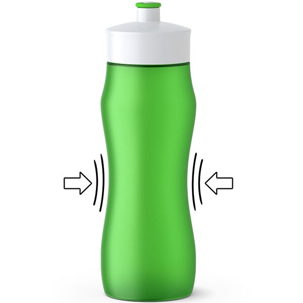 Recipient apa pentru copii TEFAL Squeeze K3200412, 0.6l, inox, verde