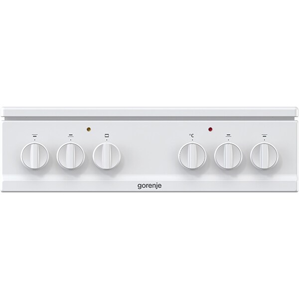 Aragaz GORENJE K5141WH, 4 arzatoare, Gaz + Electric, L 50 cm, Grill, alb