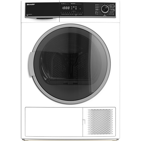 Uscator de rufe SHARP KD-HHH9S8GW3-EE, Pompa de caldura, 9 kg, 15 programe, Clasa A+++, alb