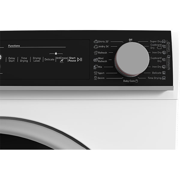 Uscator de rufe SHARP KD-NHH7S7GW2-EE, Pompa de caldura, 7 kg, 15 programe, Clasa A++, alb