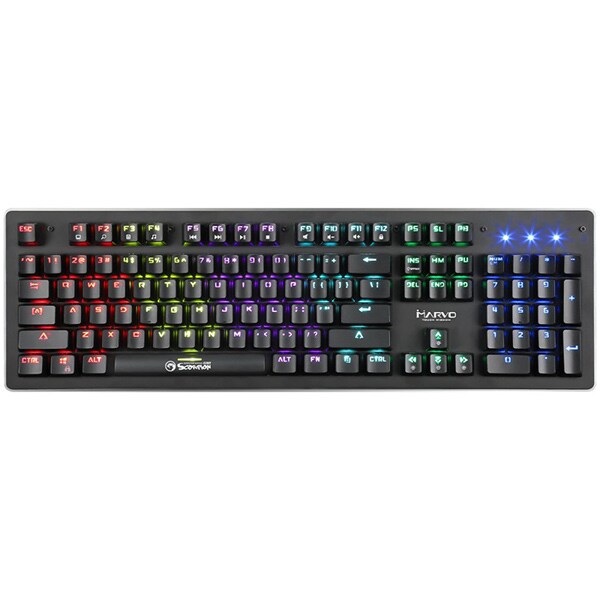 Tastatura Gaming mecanica MARVO KG909, USB, negru