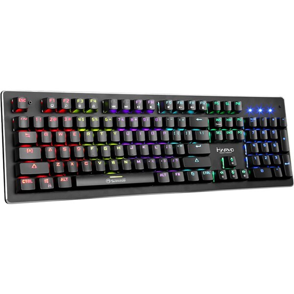 Tastatura Gaming mecanica MARVO KG909, USB, negru
