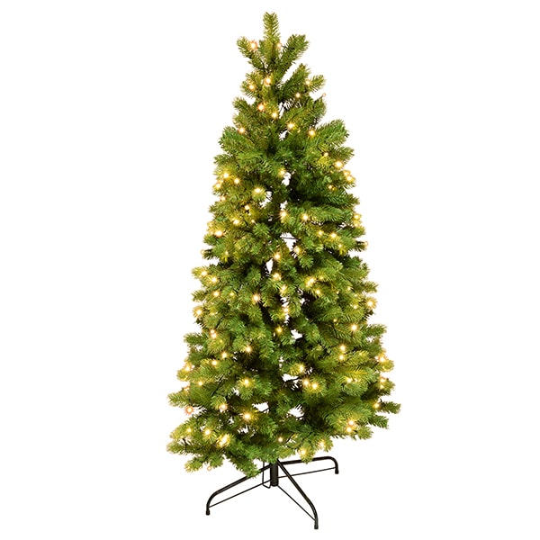 Brad artificial HOME KMF, iluminat integrat 180 LED, 150 cm, verde