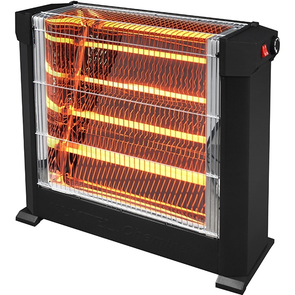 Radiator electric de podea LUXELL H2760, 2 trepte de putere, 2200W, termostat, negru