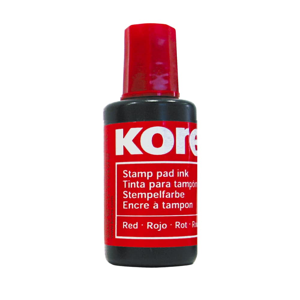 Tus stampila KORES, 27 ml, rosu