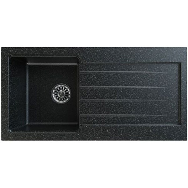 Chiuveta bucatarie GORENJE KVE KM1, 1 cuva, picurator reversibil, compozit, negru