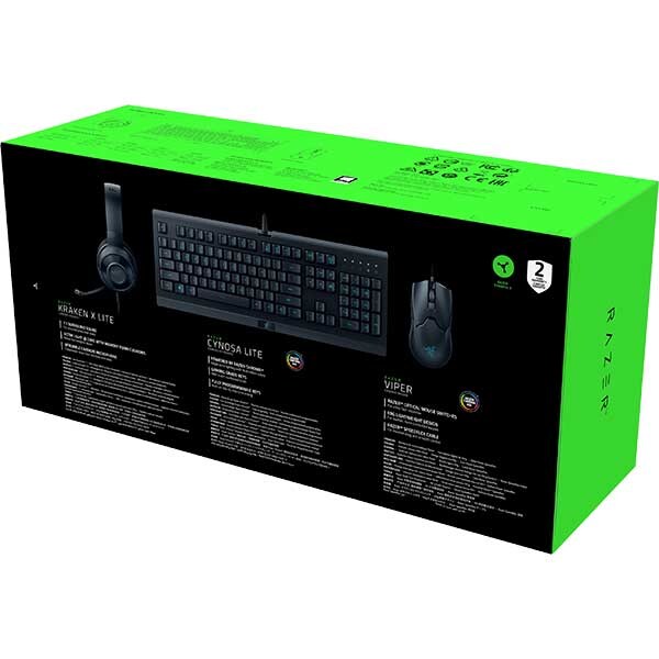 Kit Gaming RAZER Power Up, tastatura, mouse, casti, USB, Layout US, negru