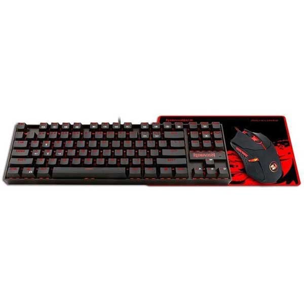 Kit Gaming 3 in 1 REDRAGON Essentials V2 K552-BA-2, tastatura, mouse, mousepad, negru