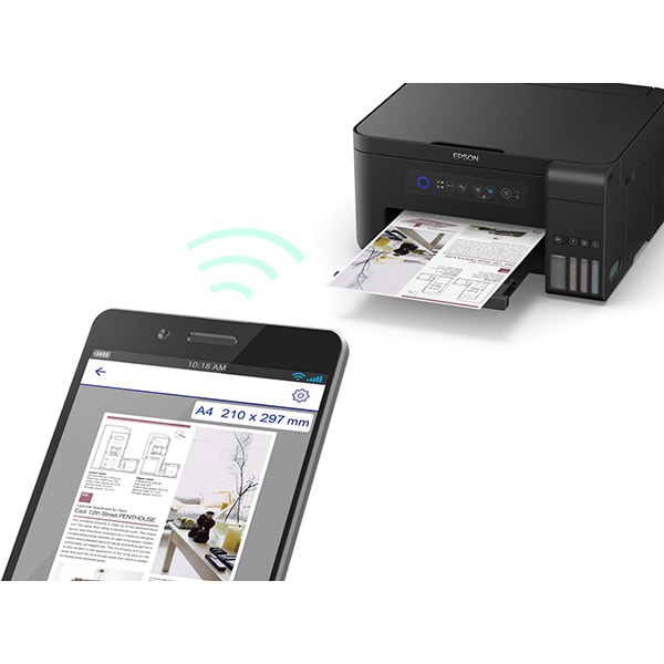 Multifunctional inkjet color EPSON EcoTank ITS L4150 CISS, A4, USB, Wi-Fi