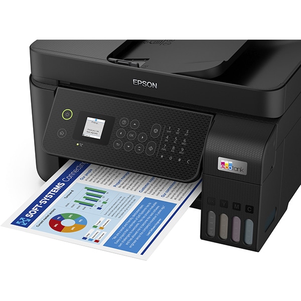 Multifunctional inkjet color EPSON EcoTank L5290 CISS, A4, USB, Wi-Fi, Retea, Fax