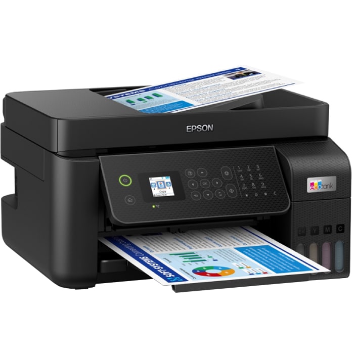Multifunctional inkjet color EPSON EcoTank L5290 CISS, A4, USB, Wi-Fi, Retea, Fax