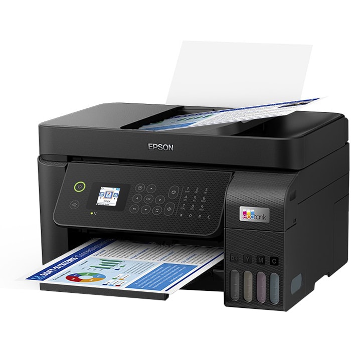 Multifunctional inkjet color EPSON EcoTank L5290 CISS, A4, USB, Wi-Fi, Retea, Fax