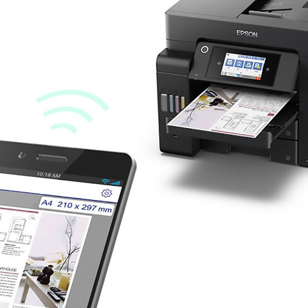 Multifunctional inkjet color EPSON EcoTank L6550 CISS, A4, USB, Retea, Wi-Fi, Fax