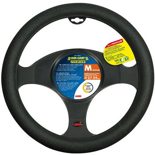Husa volan auto LAMPA Air Grip Premium LAM33111, negru
