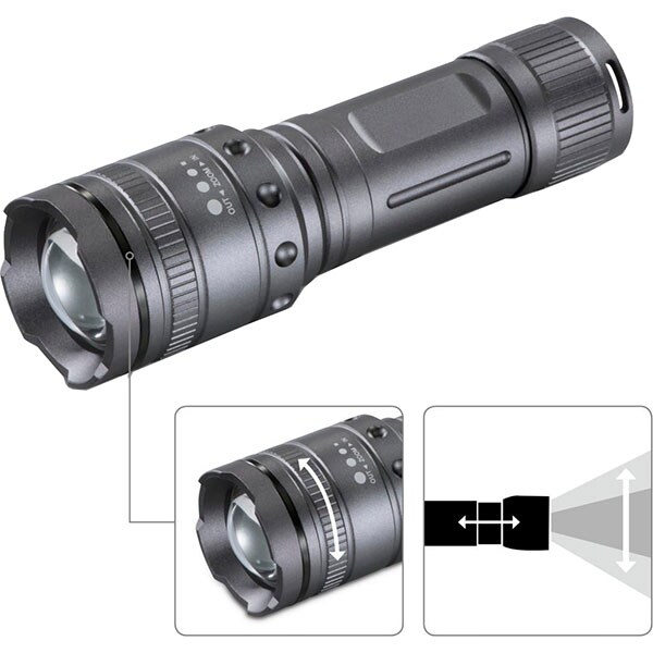 Lanterna LED HAMA Ultra Pro, 1000 lumeni, 4xAAA, gri
