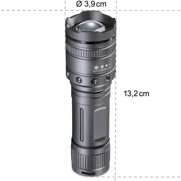 Lanterna LED HAMA Ultra Pro, 1000 lumeni, 4xAAA, gri