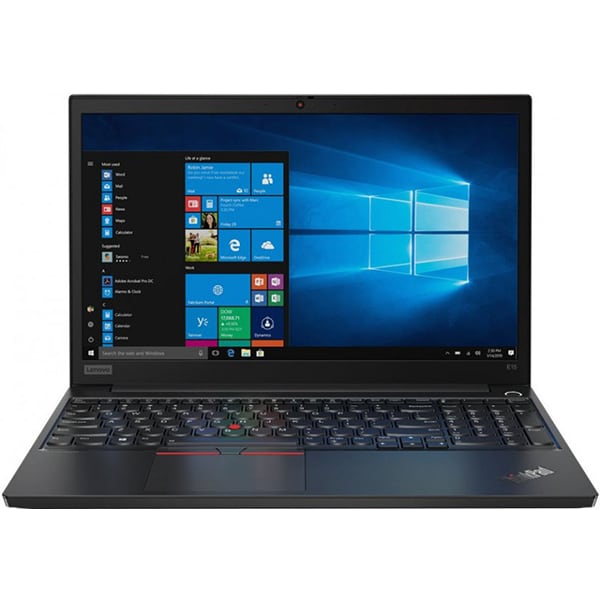 Laptop LENOVO ThinkPad E15, Intel Core i7-10510U pana la 4.9GHz, 15.6" Full HD, 16GB, SSD 512GB, AMD Radeon RX 640 2GB, Windows 10 Pro, negru