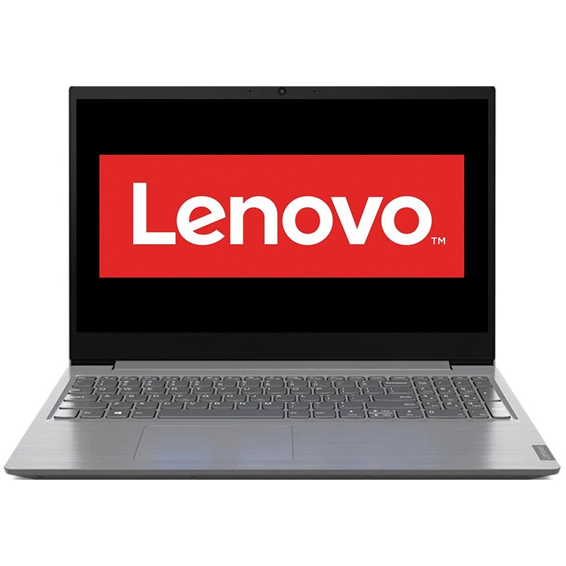 Laptop LENOVO V15 IWL, Intel Core i7-8565U pana la 4.6GHz, 15.6" Full HD, 12GB, SSD 512GB, NVIDIA GeForce MX110 2GB, Free DOS, gri