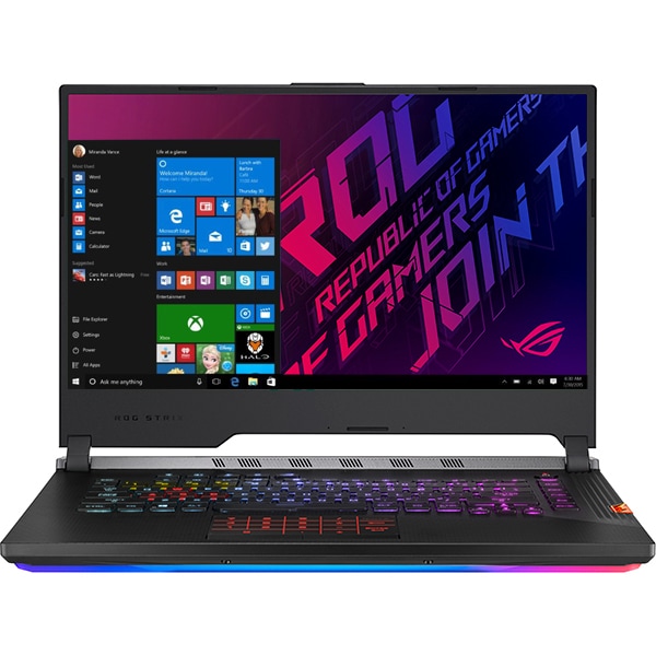 Laptop Gaming ASUS ROG Strix Scar lll G531GU-ES196T, Intel Core i7-9750H pana la 4.5GHz, 15.6" Full HD, 16GB, SSD 256GB + 1TB HDD, NVIDIA GeForce GTX 1660 Ti 6GB, Windows 10 Home, Gunmetal Gray