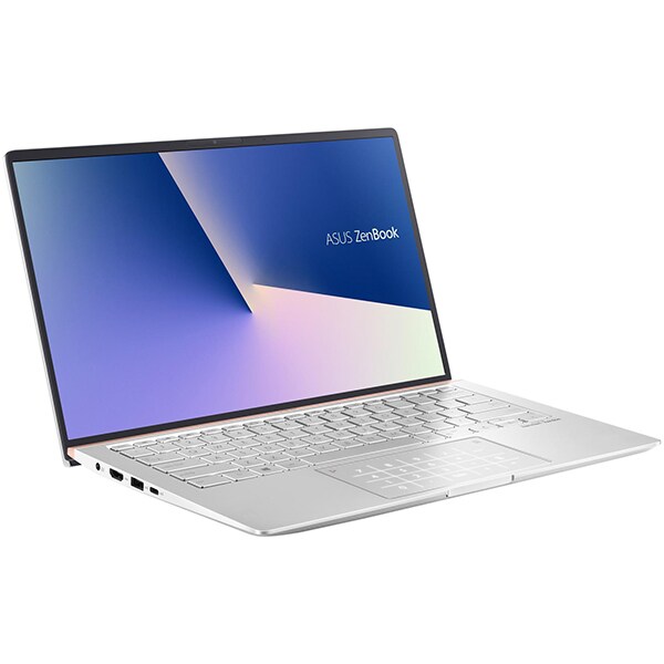 Laptop ASUS ZenBook 14 UM433DA-A5002T, AMD Ryzen 5 3500U pana la 3.7GHz, 14" Full HD, 8GB, SSD 512GB, AMD Radeon Vega 8 Graphics, Windows 10 Home, Icicle Silver