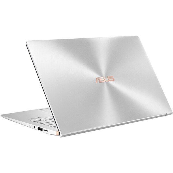 Laptop ASUS ZenBook 14 UM433DA-A5002T, AMD Ryzen 5 3500U pana la 3.7GHz, 14" Full HD, 8GB, SSD 512GB, AMD Radeon Vega 8 Graphics, Windows 10 Home, Icicle Silver