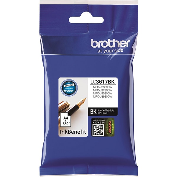 Cartus original BROTHER LC3617BK, negru