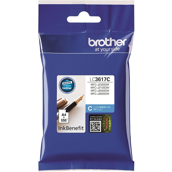 Cartus original BROTHER LC3617C, cyan