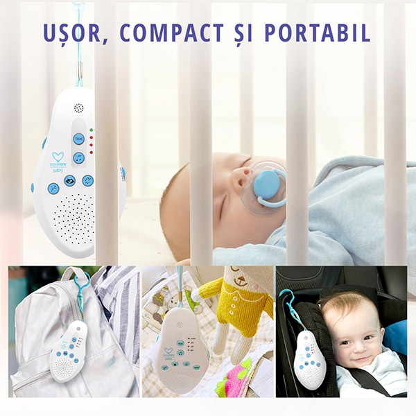 Aparat sunete albe EASYCARE Baby 4in1, alb-albastru