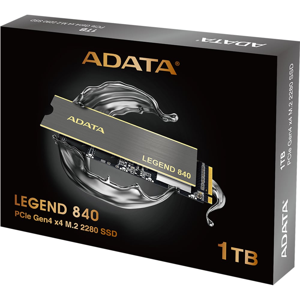 Solid-State Drive (SSD) ADATA Legend 840, 1TB, PCI Express 4.0 x4, M.2, ALEG-840-1TCS