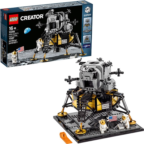 LEGO Creator Expert: NASA Apollo 11 Lunar Lander 10266, 16 ani+, 1087 piese