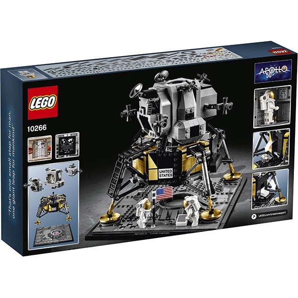 LEGO Creator Expert: NASA Apollo 11 Lunar Lander 10266, 16 ani+, 1087 piese