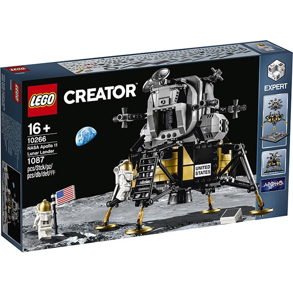 LEGO Creator Expert: NASA Apollo 11 Lunar Lander 10266, 16 ani+, 1087 piese