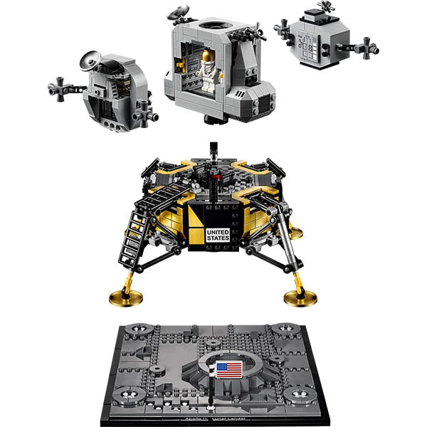 LEGO Creator Expert: NASA Apollo 11 Lunar Lander 10266, 16 ani+, 1087 piese