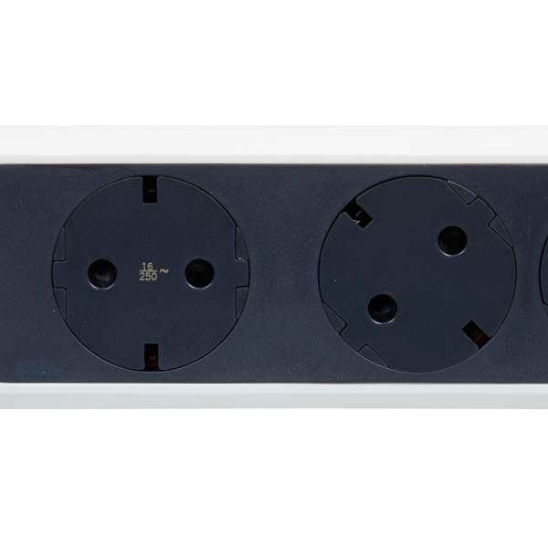 Prelungitor cu protectie LEGRAND L694541, 3 prize, 5m, alb-gri inchis