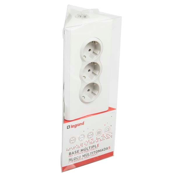 Prelungitor cu protectie LEGRAND L694810, 3 prize, 2 x USB, 1.5m, alb