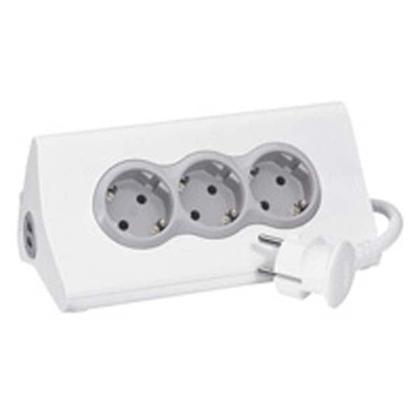 Prelungitor cu protectie LEGRAND L694810, 3 prize, 2 x USB, 1.5m, alb